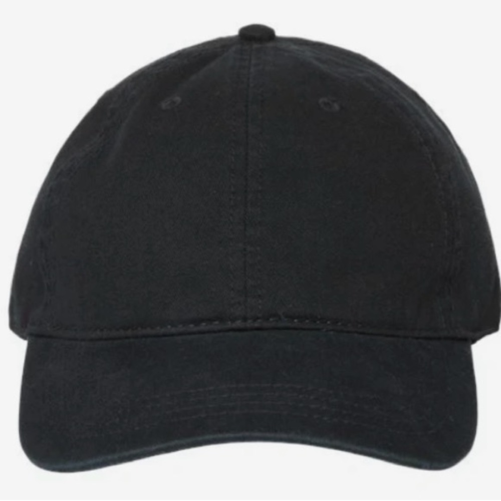 Black Cotton Twill Baseball Cap - Unisex / New (no tag)